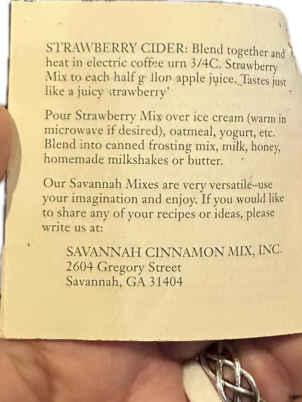 VTG SOUTHERN STRAWBERRY DRINK MIX MIXERS RECIPES LEMONADE DAIQUIRI MARGARITAS